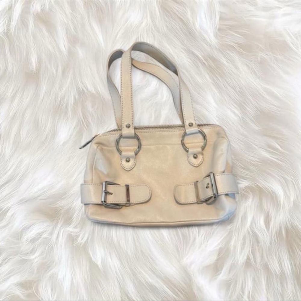 Banana Republic Ivory Leather Purse